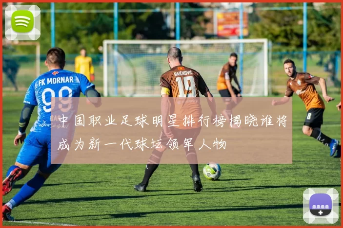 中国职业足球明星排行榜揭晓谁将成为新一代球坛领军人物